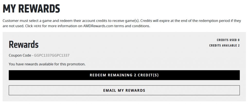 Amd Rewards Key Ggpc