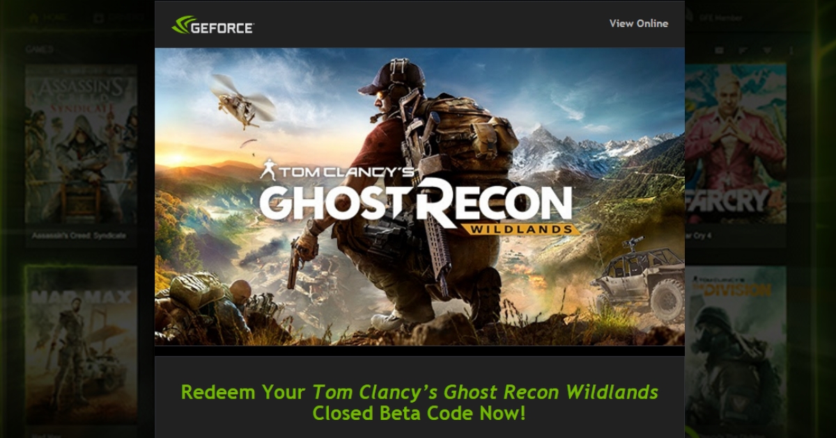 ghost recon wildlands free beta keys